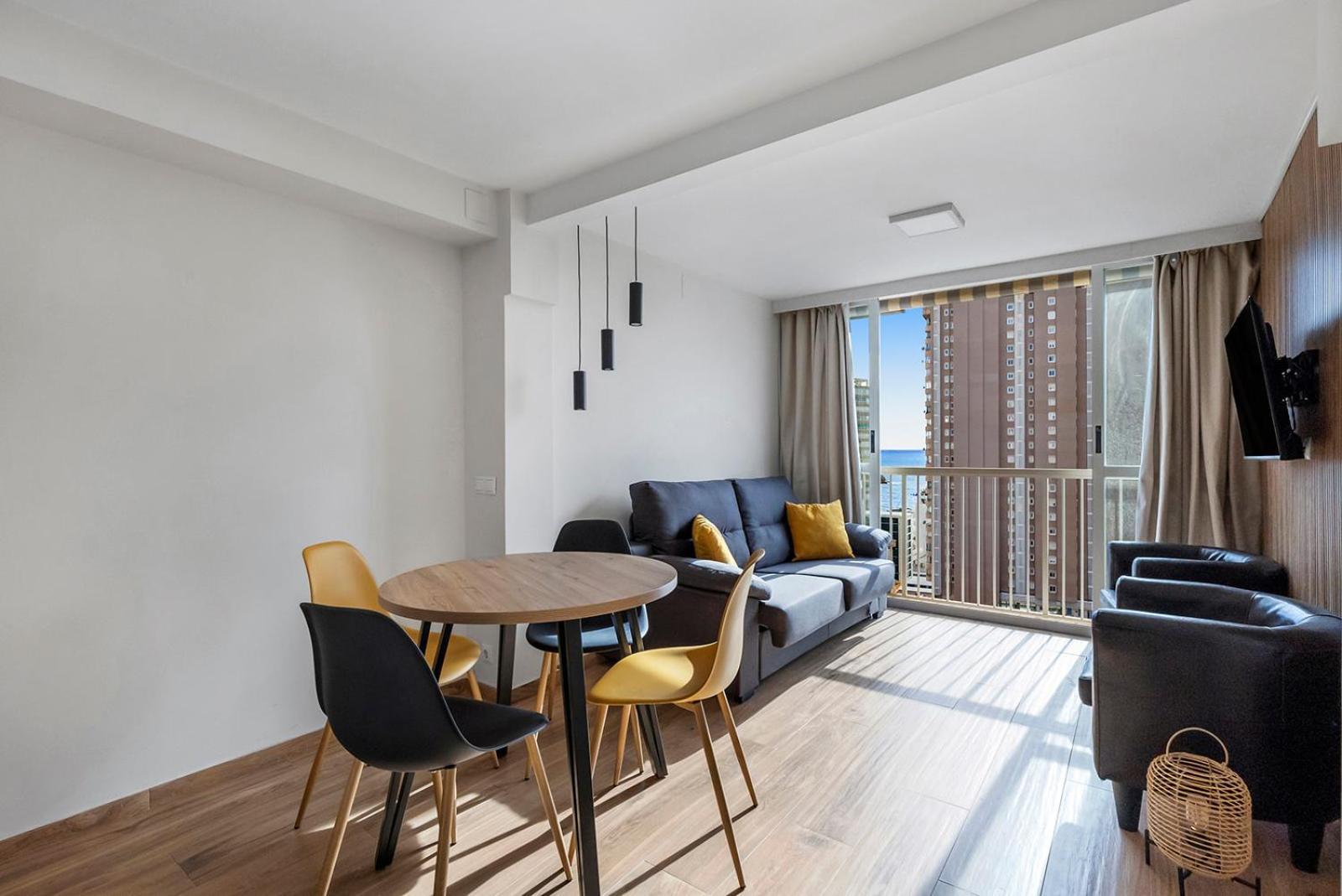 Apartment Reformed Sea Views In With Ac And Pool Benidorm
